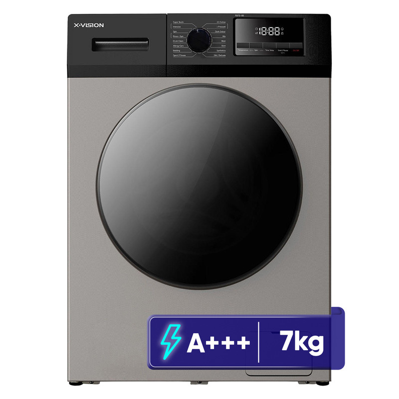 ماشین لباسشویی 7 اتوماتیک ایکس ویژن مدل TG72-BW/BS