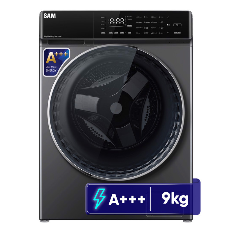 ماشین لباسشویی 9 کیلوگرم اتوماتیک سام مدل DD-P1485/IN