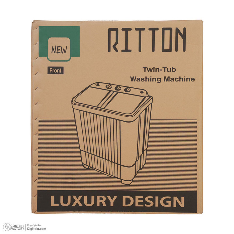ماشین لباسشویی 4.5 کیلوگرم نیمهاتوماتیک ریتون مدل RWM-4702