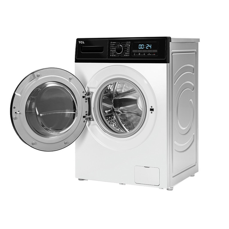 ماشین لباسشویی تی سی ال مدل G82-BS/BW ظرفیت 8 کیلوگرم